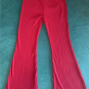 Kids Red Flared Bottoms